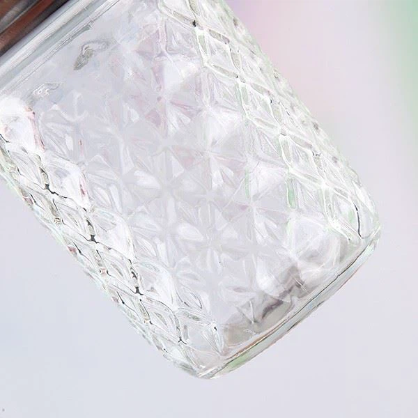 120ml Glass Jar Diamond Shape Jar With Lid For Honey Packing