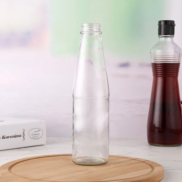 430ml Empty Glass Bottle For Spice Sauce Bottle