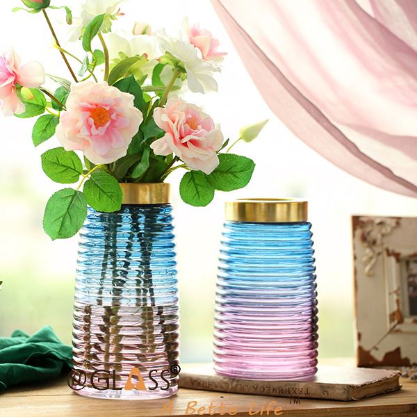 Kunstglas blomstervase