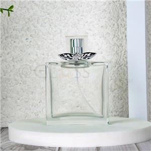 flad firkantet glas parfumeflaske
