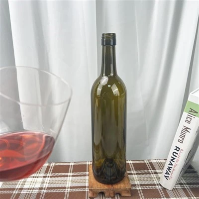 750 ml glas Bordeaux flasker med skruefinish