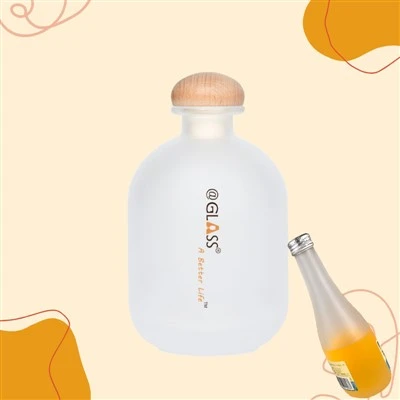 Frostede glasflasker